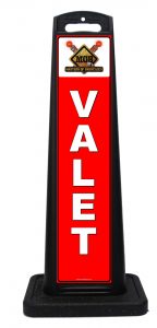 Portable Red Valet Signs
